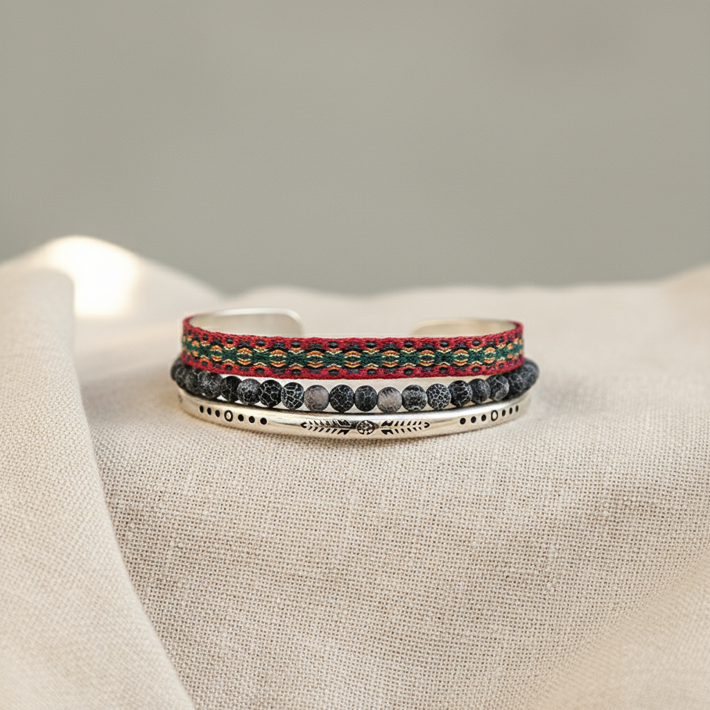 Bracelet perles pierre naturelle