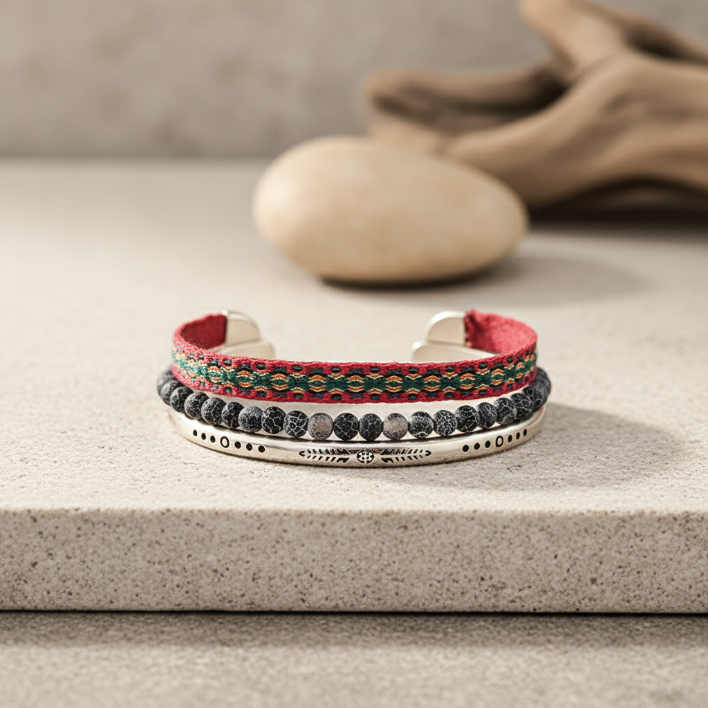 Bracelet perles pierre naturelle